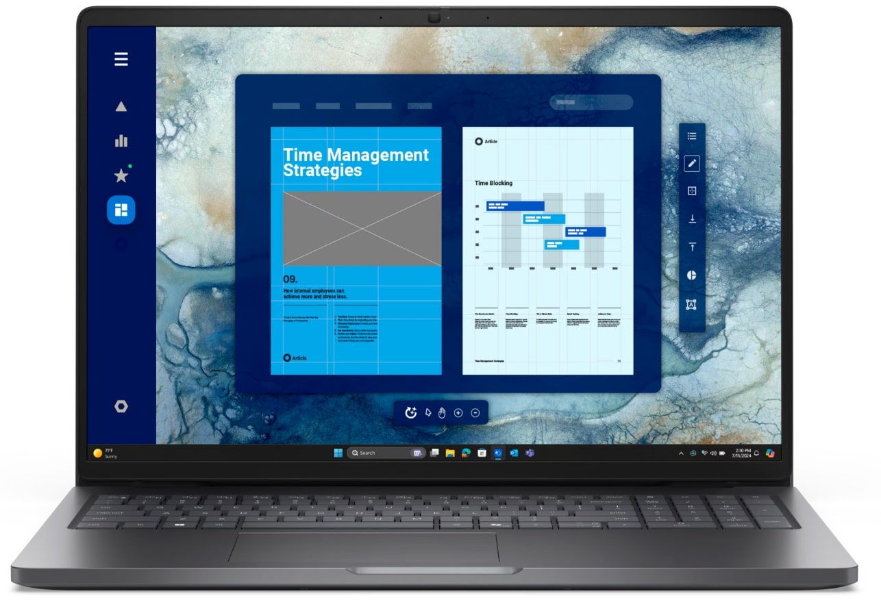 PC Portable Dell Pro 16 PC16250 Ultra 5 235U/16 Go/SSD 512 Go Écran 16" Windows 11 Pro INGM-PRO16-U5v-16G-W11P